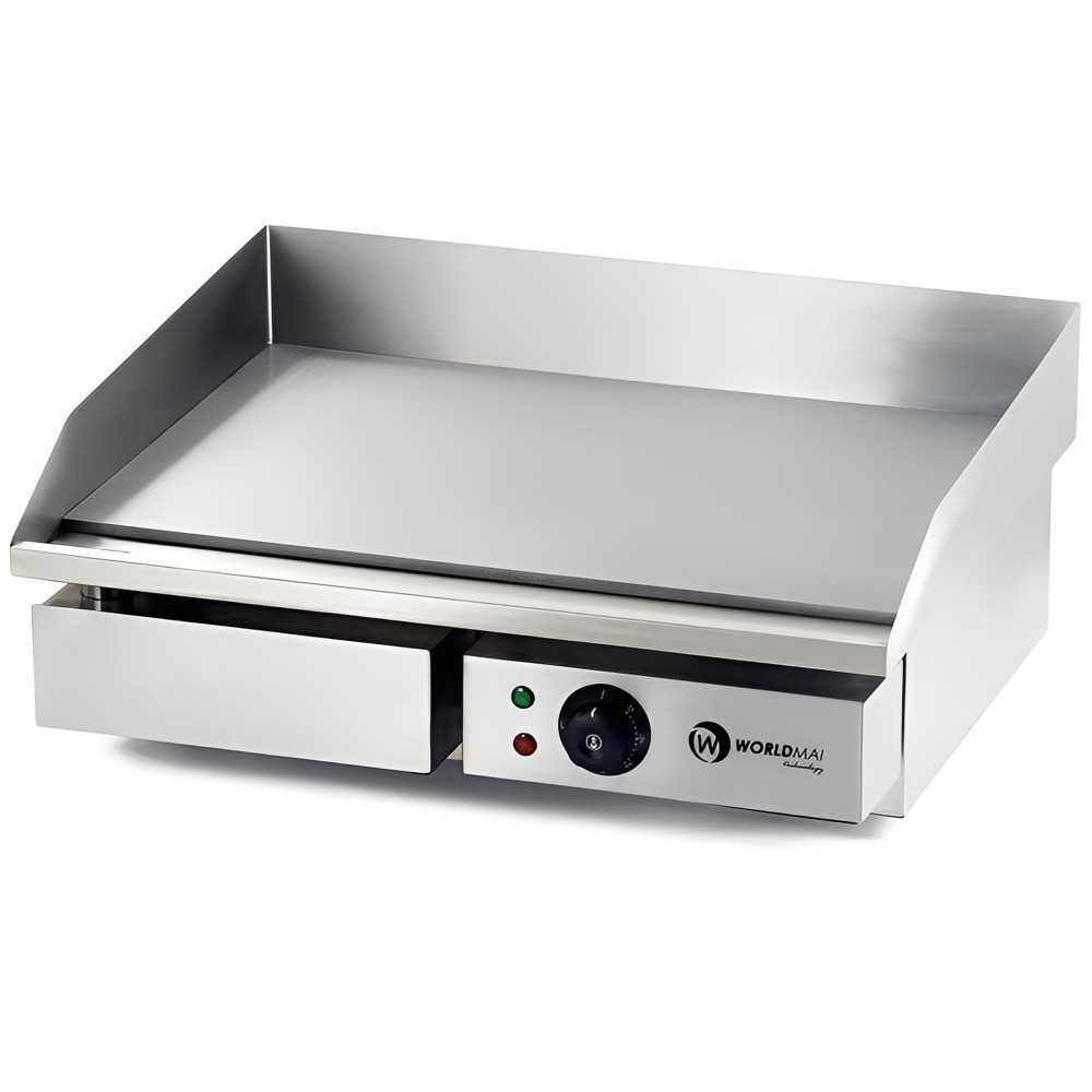 Professional electric griddle WORLDMAI 55x47 cm in steel, New Exhibition Model