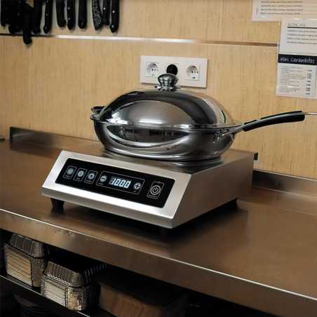 Table de cuisson à induction professionnelle 3500W pour WOK