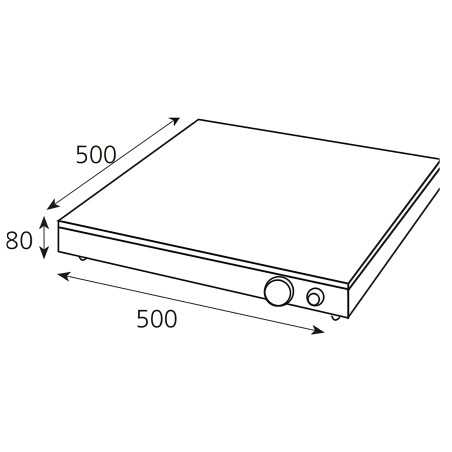 Professional tempered glass hot plate 500
