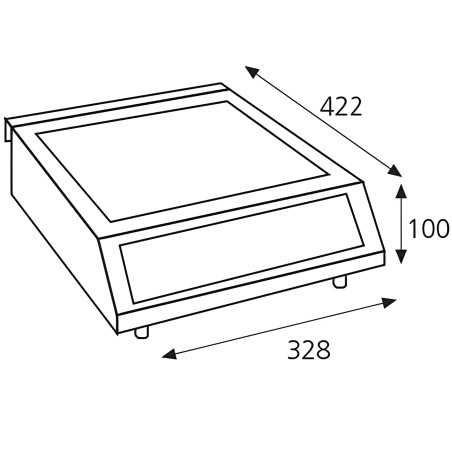 Table de cuisson à induction industrielle 2500W