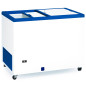 Commercial chest freezer with solid door, 304 liters and 100 cm