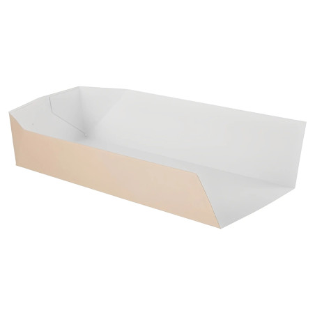 Bandeja lateral abierta de cartón desechable (Pack de 500 uds.)