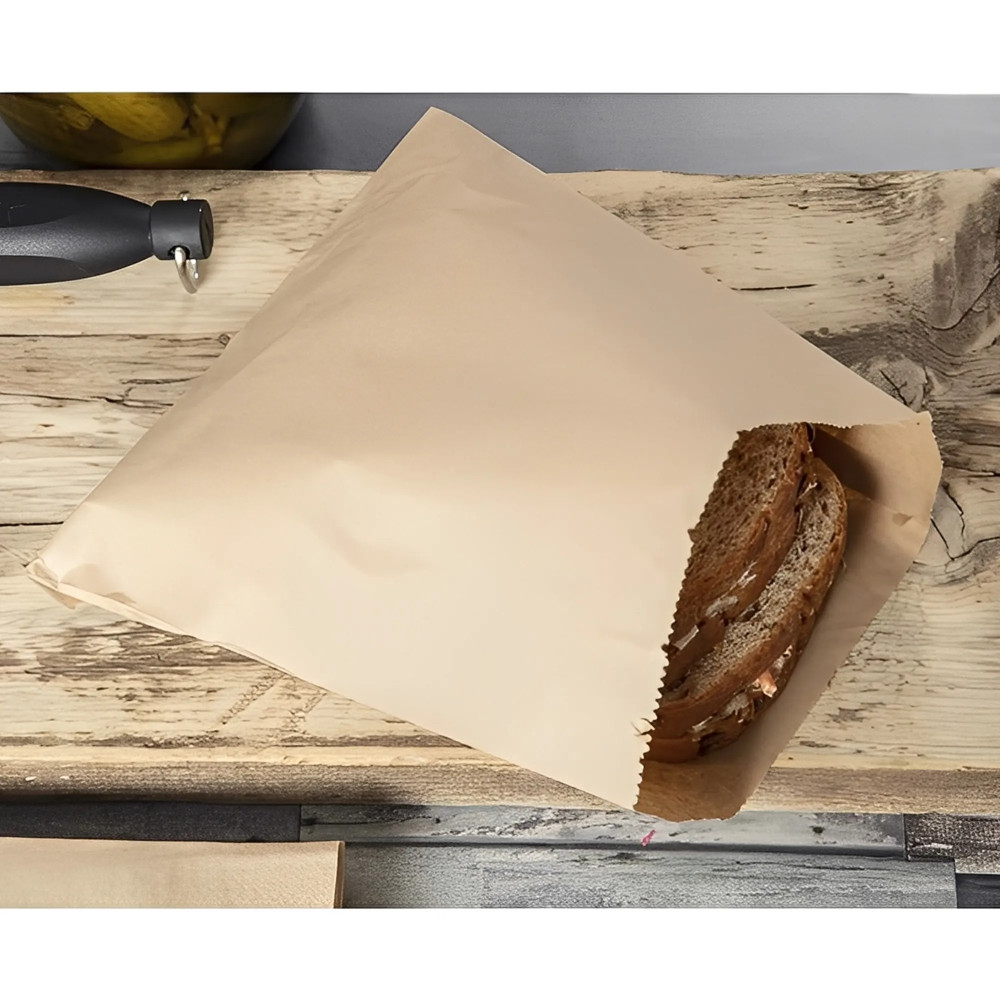 Bolsa compostable papel kraft para sándwich (1.000 uds.)