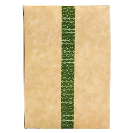 Caja compostable tortillas papel kraft con ventana PLA (500 uds.)