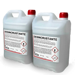 Pack 2 Garrafas desincrustante calcáreo de 5 kg para lavavajillas y maquinaria