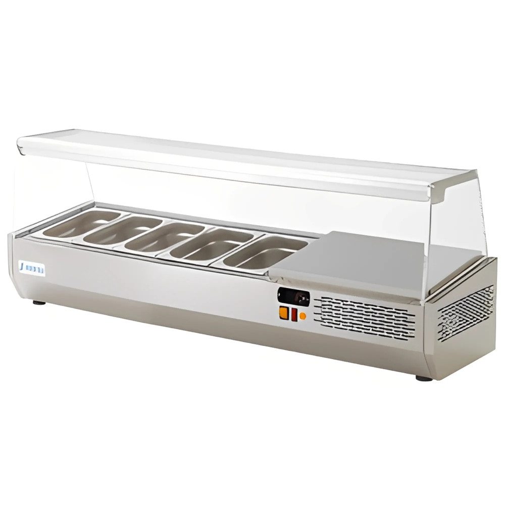 Expositor refrigerado profesional 5 cubetas nuevo exposición