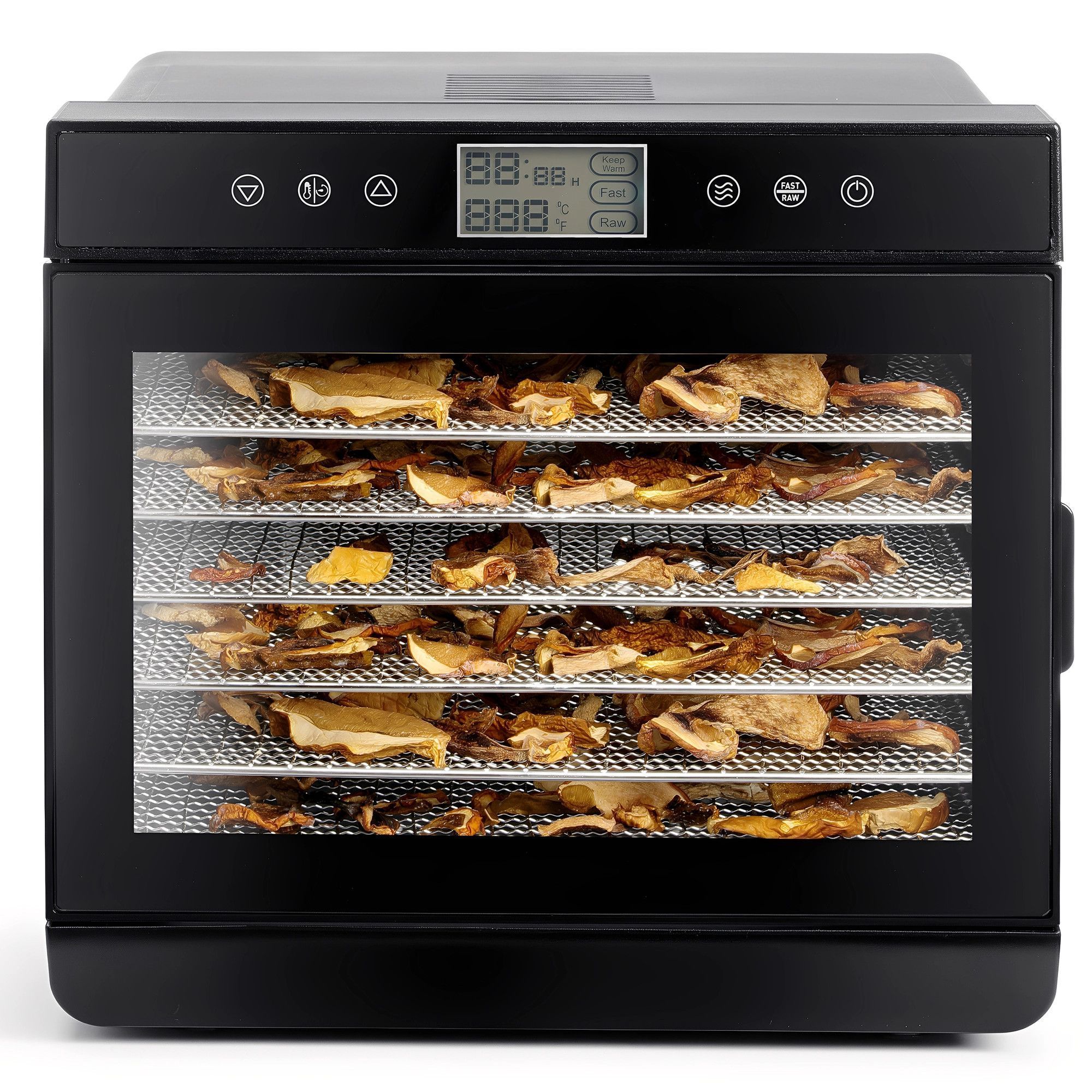 Déshydrateur Alimentaire Lacor 69123 - 245W, 13.5L, 5 Plateaux, Thermostat Réglable 36°-70°C