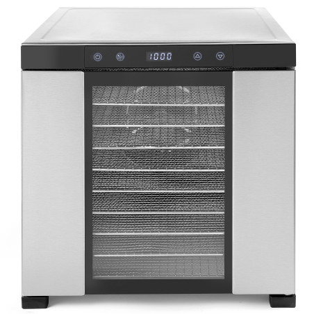Deshidratador industrial de alimentos INOX 10 bandejas 1000W