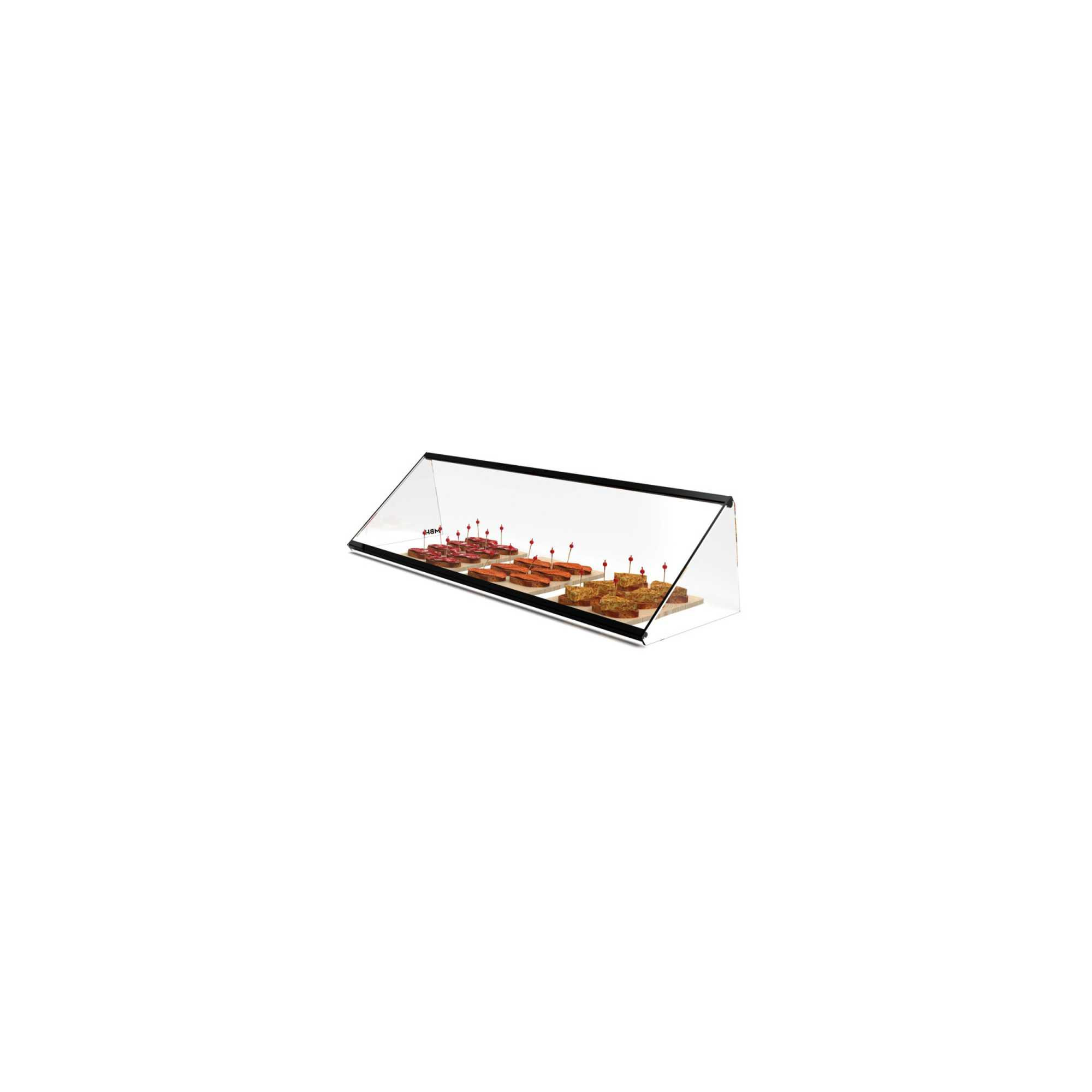 Vitrine d'occasion neutre triangulaire 55 cm