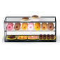Second hand Glass non refrigerated double layer SLIM 92 cm display case for cakes and pastries Second hand Glass non refrigerated double layer SLIM 92 cm display case for cakes and pastries
