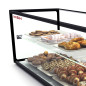 Second hand neutral display 120 cm 2 tiers for hospitality, outlet