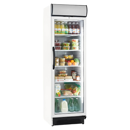 Armari refrigerat expositor professional de 372 litres amb porta de vidre