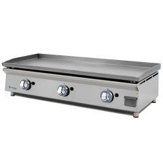 Planxa a gas professional de 100 cm en acer laminat de sobretaula Lux Worldmai