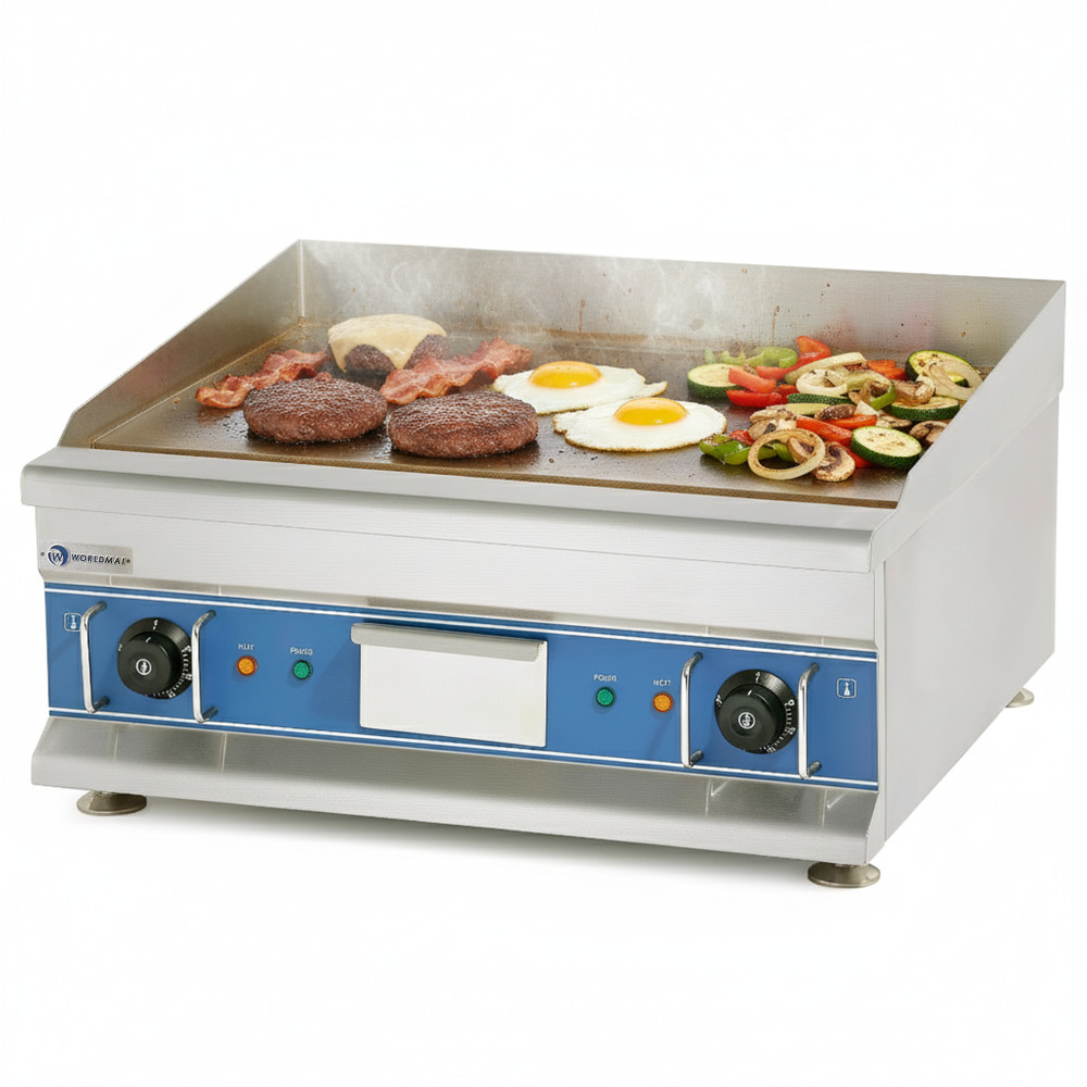 Professional Countertop Electric Griddle 60x40cm Hard Chrome Worldmai Professional Countertop Electric Griddle 60x40cm Hard Chrome Worldmai