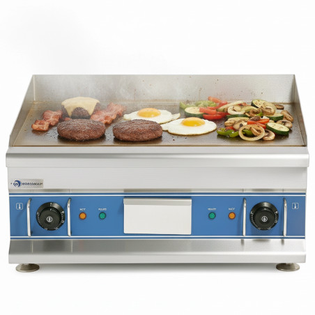 MBH - Bac ramasse-graisses inox amovible pour nettoyage et entretien facile des planchas industrielles.