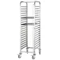 Commercial Stainless Steel Bakery Tray Trolley 20 Trays 60x40 Worldmai