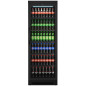 Commercial Black Vertical Display Refrigerator with Glass Door 358L