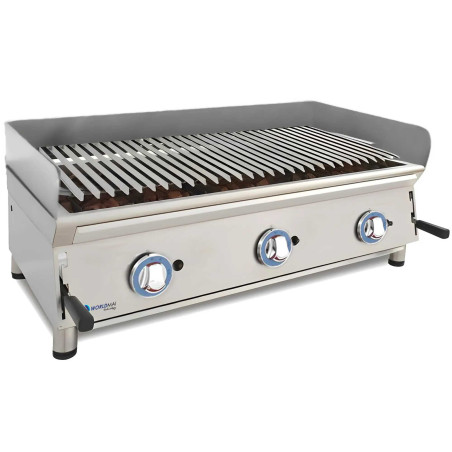Barbacoa Lux Worldmai a gas 100 cm con parrilla inoxidable y peto