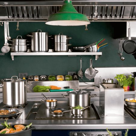 bouilloires en acier inoxydable lidded