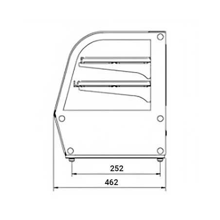Exhibiting hot cabinet