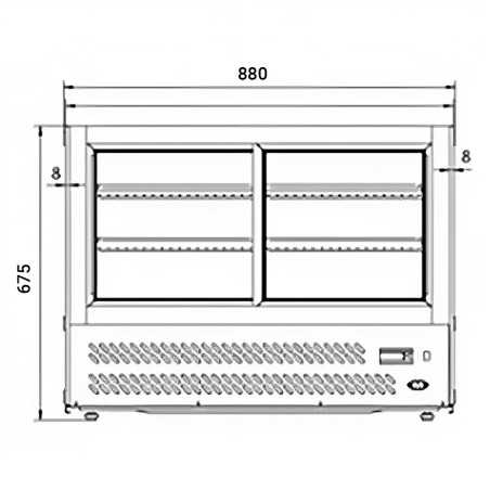 Exhibiting hot cabinet