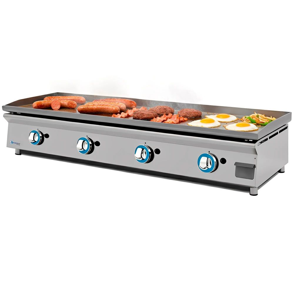 Industrial Laminated Steel Gas Griddle 120 cm Lux - MBH