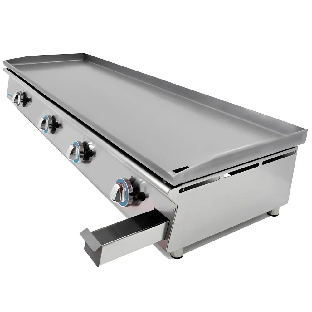 Industrial Laminated Steel Gas Griddle 120 cm Lux - MBH