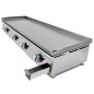 Plancha Lux Worldmai a gas 120 cm en acero laminado