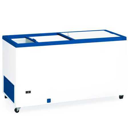 Arcón congelador industrial puerta opaca 470 litros y 150 cm nuevo de exposición