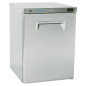 Professional refrigeration cabinet with solid door 200 liters display