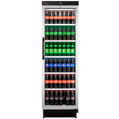 Commercial White 358L Display Refrigerator with Glass Door for Supermarket