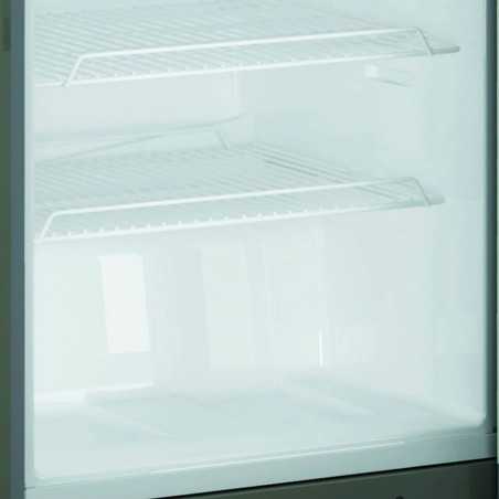 Refrigerador profesional inox 142 litros con 3 parrillas y descongelación automática