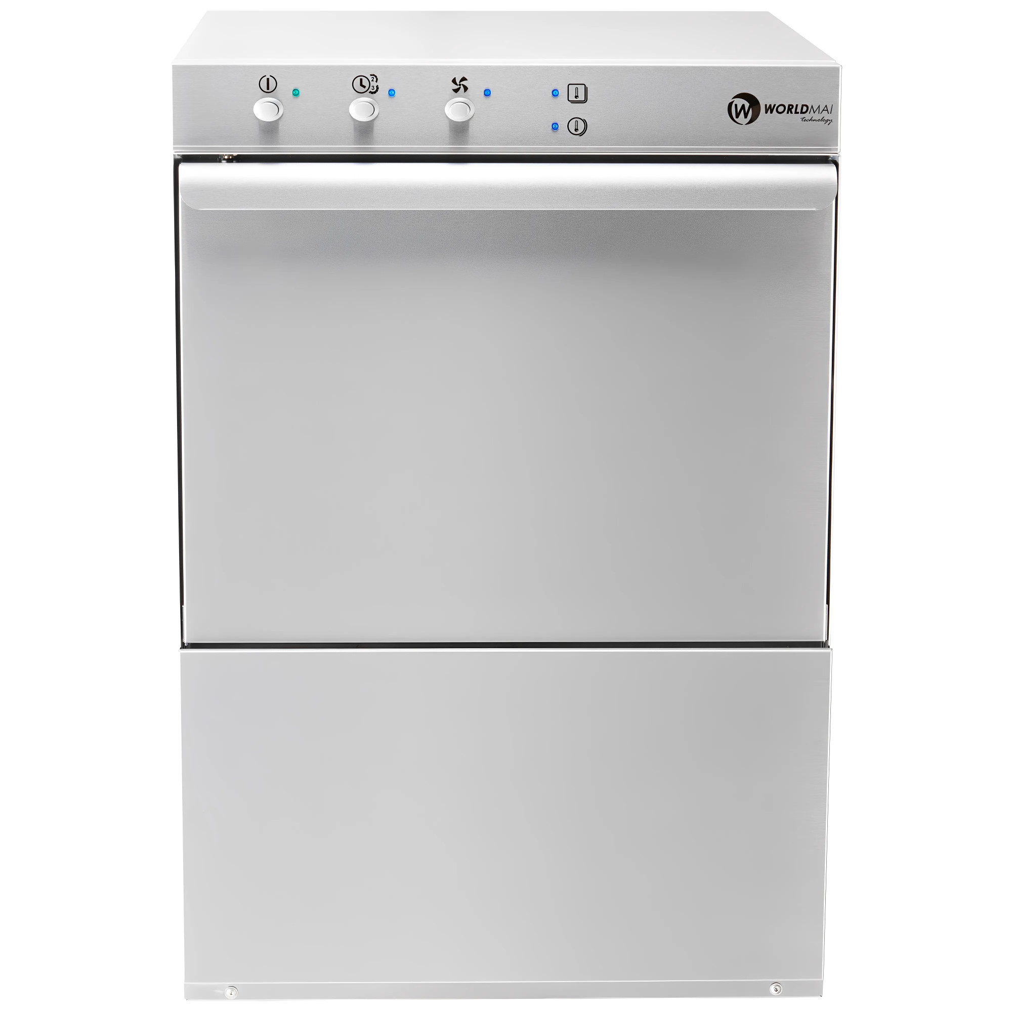 MBH - Industrial 50x50 dishwasher with drain pump and dispenser for professional commercial kitchens.