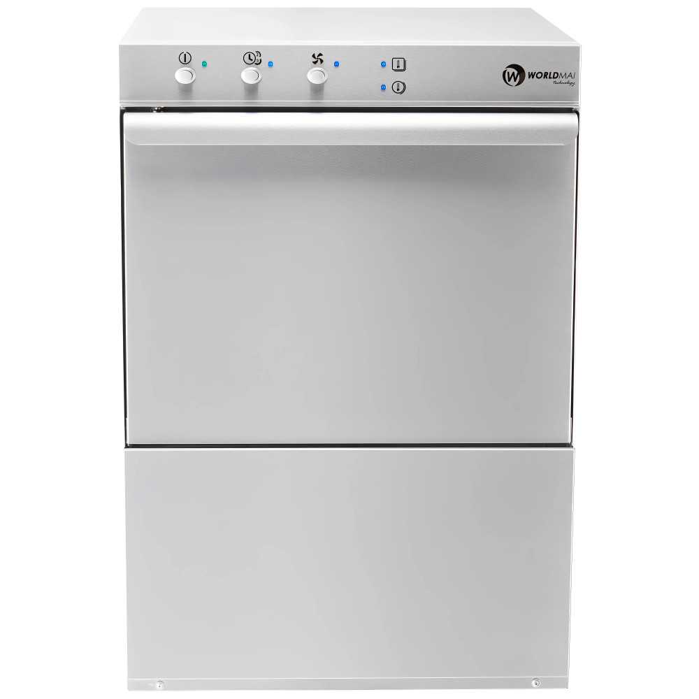 Lave-vaisselle professionnelle 50x50 avec doseur de produit de rinçage Worldmai