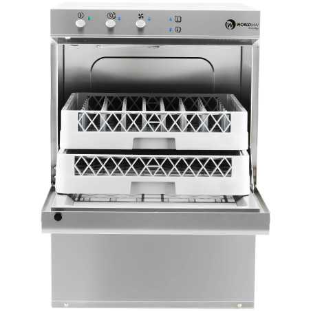 MBH - Lavavajillas profesional con panel intuitivo para lavado de platos y vasos en cocinas comerciales.