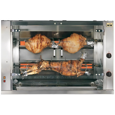 Gas chicken rotisserie for large pieces