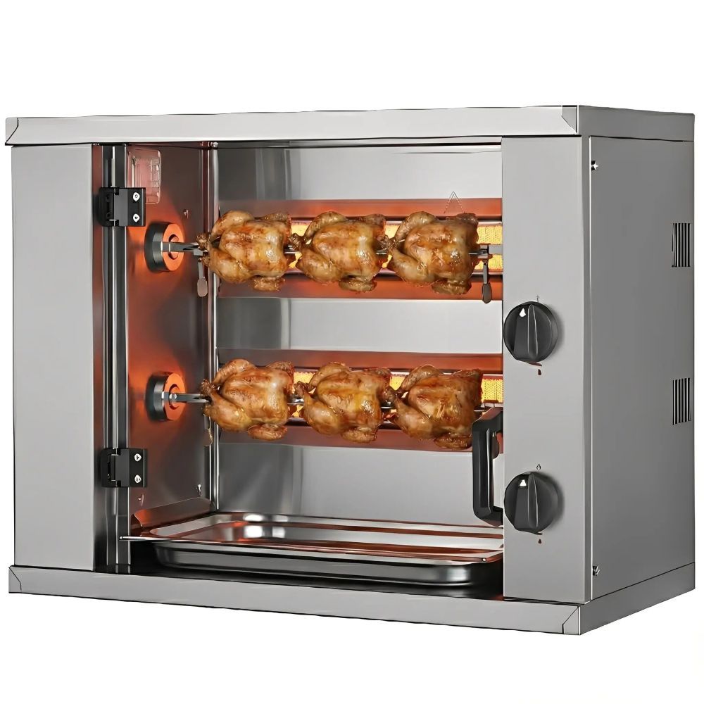 MBH - Mini professional gas chicken rotisseries for 6, 9 and 12 chickens