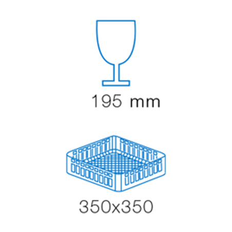 Lave verre professionnel KROMO AQUA 35 bar restaurant