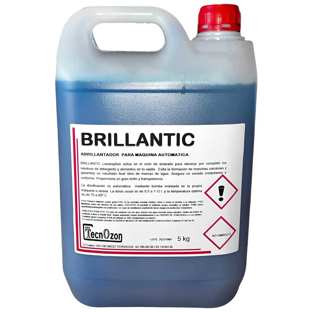BRILLANTIC rinse aid bottle for automatic dishwashers