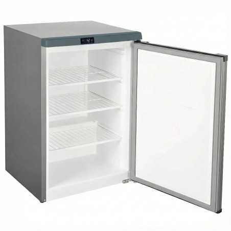 Réfrigérateur Professionnel Inox 142 Litres avec 3 Grilles et Dégivrage Automatique