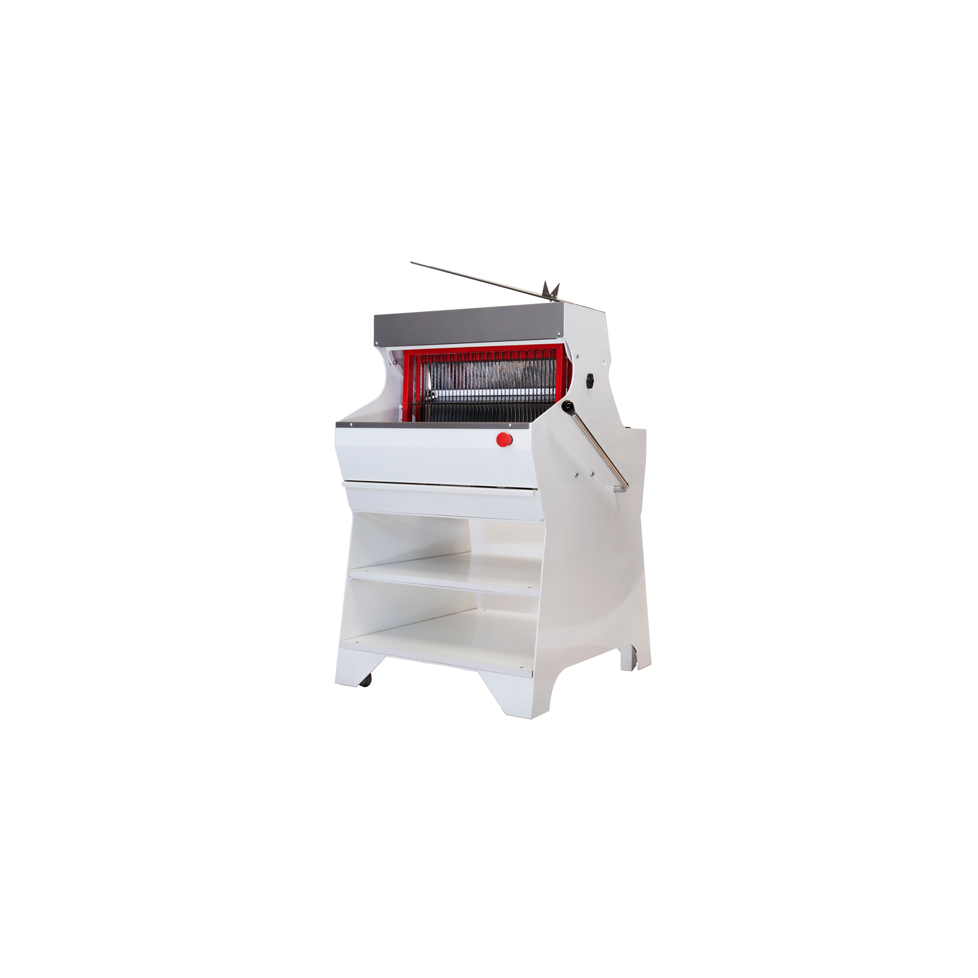 Commercial bread slicer with table