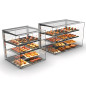 Tabletop display cases with 2 shelves and great vision Tabletop display cases with 2 shelves and great vision