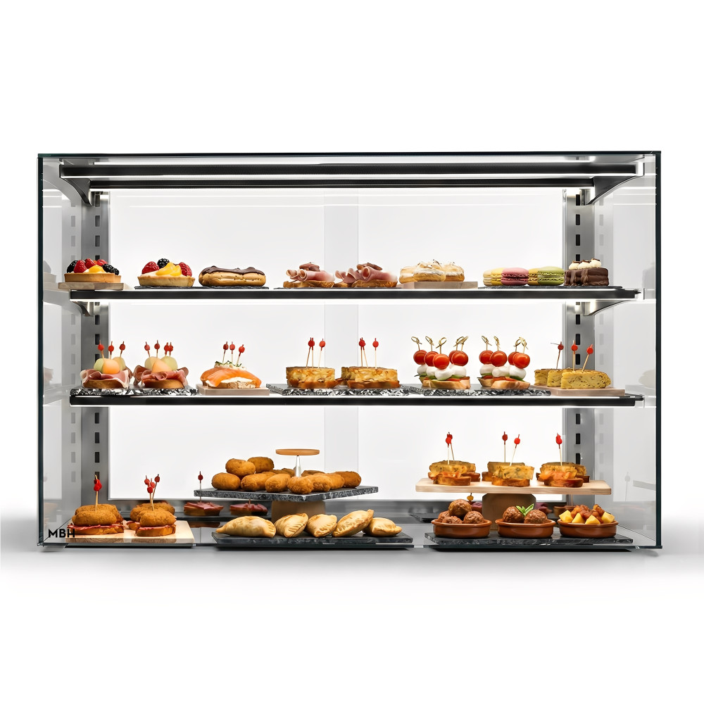 Tabletop display cases with 2 shelves and great vision Tabletop display cases with 2 shelves and great vision