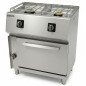 Cocina a gas con horno y gratinador profesional 550 de 2 fuegos Sara by Repagas