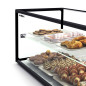 Glass non refrigerated double layer 92 cm display case for cakes and pastries Glass non refrigerated double layer 92 cm display case for cakes and pastries