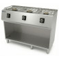 Commercial 3-burner gas range Series 550 Sara by Repagas