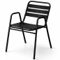 Chaise de terrasse empilable en aluminium pour hôtellerie extérieure Chaise de terrasse empilable en aluminium pour hôtellerie extérieure