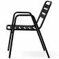 Chaise de terrasse empilable en aluminium pour hôtellerie extérieure Chaise de terrasse empilable en aluminium pour hôtellerie extérieure