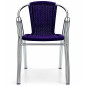 CHAISE DE TERRASSE TRESSÉE EN ALUMINIUM
