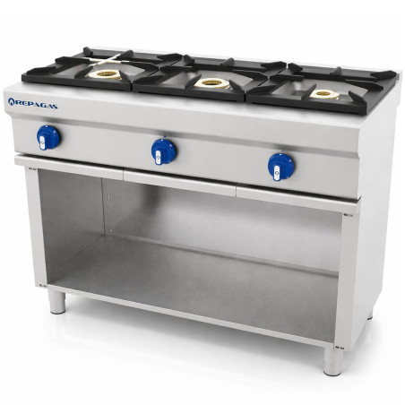 Professional freestanding gas range 550 3 burners Repagas